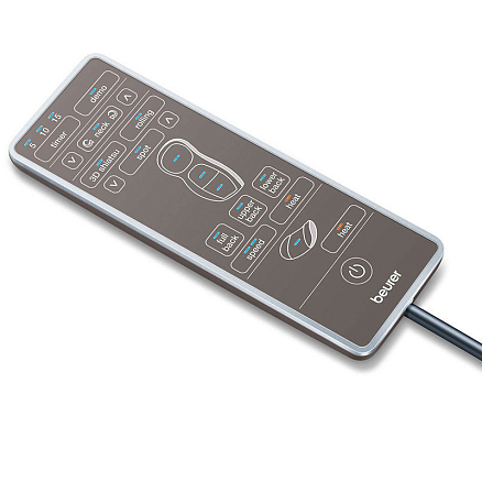 Массажная накидка (массажер) на кресло для спины и шеи Шиацу с подогревом Beurer MG 295 бежевая