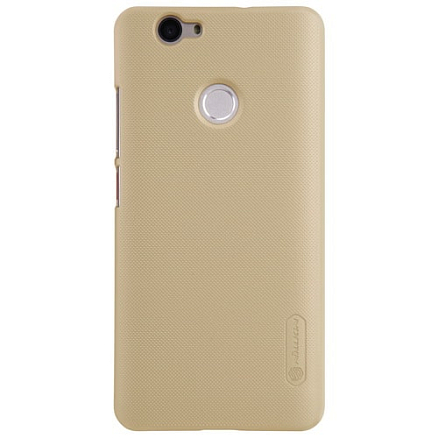 Чехол для Huawei Nova пластиковый тонкий Nillkin Super Frosted золотистый