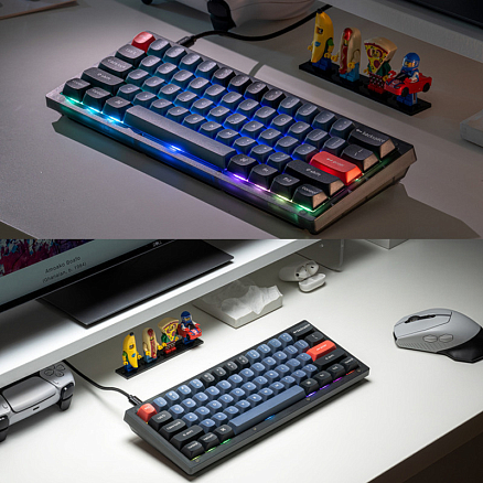 Клавиатура Keychron V4 K pro Red механическая с подсветкой игровая черная