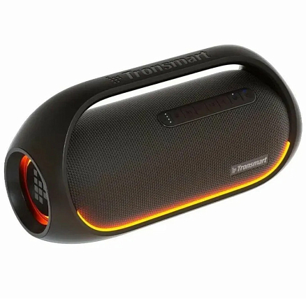 Портативная колонка Tronsmart Bang с защитой от воды, подсветкой, USB, поддержкой MicroSD карт и аккумулятором черная