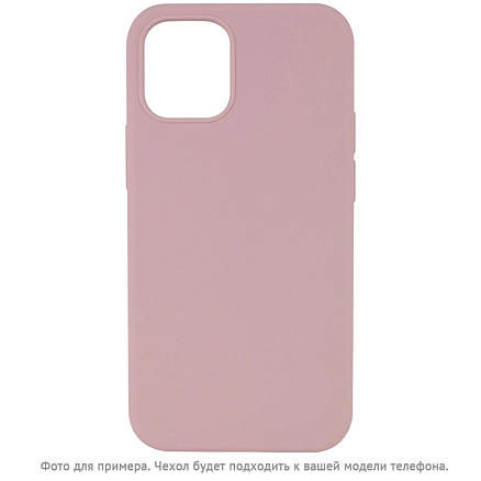 Чехол для iPhone 15 Pro силиконовый Digitalpart Silicone Case пудровый