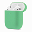 Чехол для наушников AirPods 2 силиконовый мятный
