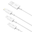 Кабель USB - Lightning, MicroUSB, Type-C 1.5 м 3.5A Baseus Superior CAMLTYS-02 белый