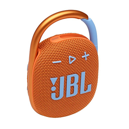 Портативная колонка JBL Clip 4 с защитой от воды оранжевая