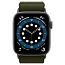 Ремешок-браслет для Apple Watch 38, 40 и 41 мм текстильный Spigen Fit Lite хаки