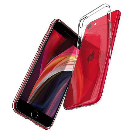 Чехол для iPhone 7, 8, SE 2020, SE 2022 гелевый ультратонкий Spigen Liquid Crystal прозрачный