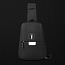 Рюкзак однолямочный WiWU Mijia Cross Body с отделением для планшета и USB портом черный