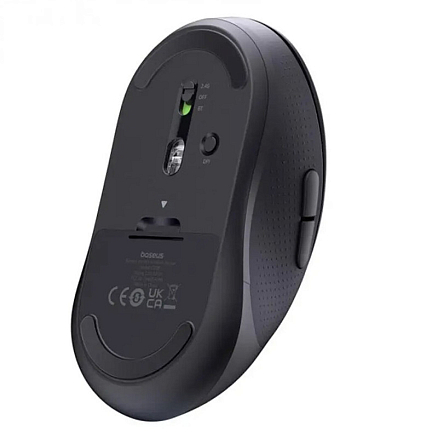 Мышь беспроводная оптическая Baseus F02 7 кнопок 4000 dpi бесшумная черная