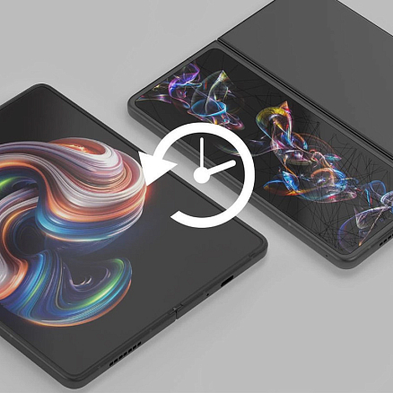 Пленка защитная Samsung Galaxy Z Fold 4 на внутренний и внешний экран WhiteStone Premium Film прозрачная