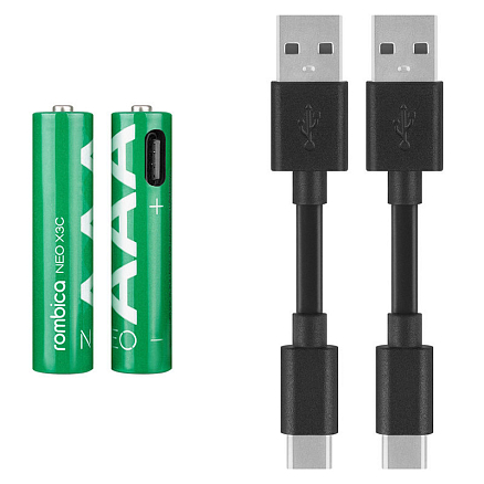 Аккумуляторы AAA (пальчиковые маленькие) 490мАч Rombica NEO X3C комплект 2 шт.