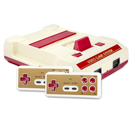 Игровая приставка Retro Genesis HD Wireless 8Bit 300 игр с двумя беспроводными геймпадами красно-белая