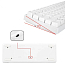 Клавиатура беспроводная Bluetooth Royal Kludge RK61 RK Red механическая с подсветкой игровая белая