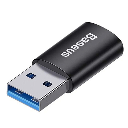 Переходник USB 3.1 - Type-C (папа - мама) хост OTG Baseus Ingenuity Series Mini ZJJQ000101 черный