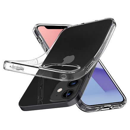 Чехол для iPhone 12 Mini гелевый ультратонкий Spigen Liquid Crystal прозрачный