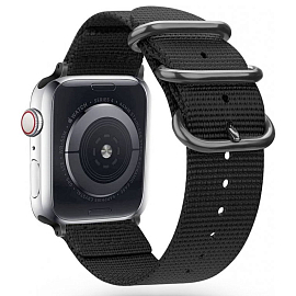 Ремешок-браслет для Apple Watch 4, 5, 6, 7, 8, SE, Ultra 42, 44, 45 и 49 мм текстильный Tech-Protect Scout черный