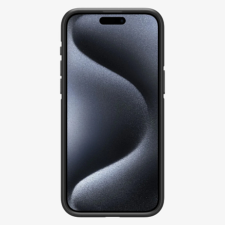Чехол для iPhone 15 Pro гелевый Spigen Core Armor MagFit матовый черный