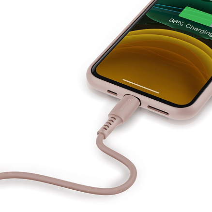 Кабель USB - Lightning для зарядки iPhone 1,2 м 2.4А Baseus Colourful розовый