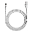 Кабель Type-C - USB 2.0 для зарядки 1 м 5А магнитный плетеный Baseus Zinc (быстрая зарядка) белый