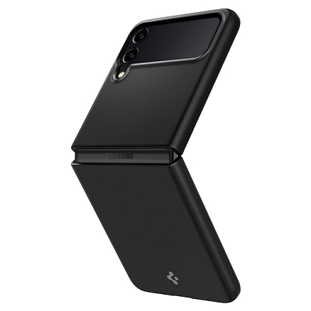 Чехол для Samsung Galaxy Z Flip 3 пластиковый ультратонкий Spigen Air Skin черный