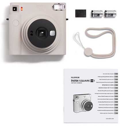Фотоаппарат мгновенной печати Fujifilm Instax SQ1 белый мел