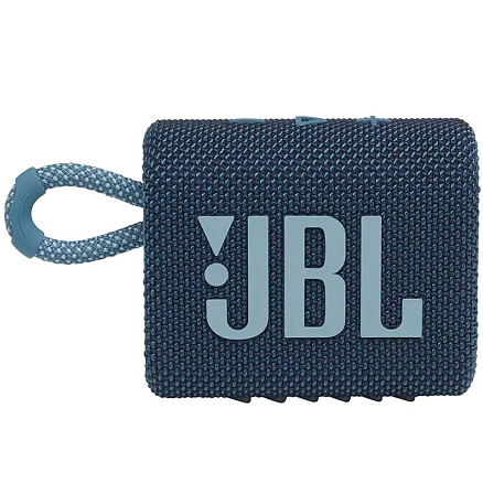 Портативная колонка JBL Go 3 с защитой от воды синяя