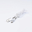 Кабель USB - MicroUSB для зарядки 1 м 3A плетеный Digitalpart MC-305 бело-серый