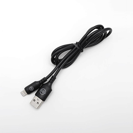 Кабель USB - Lightning для зарядки iPhone 1 м 2.4A Digitalpart LC-307 черный