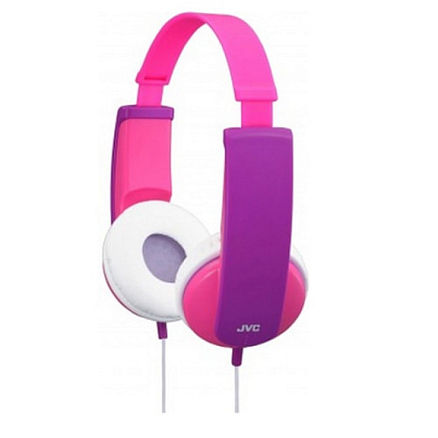 Наушники для детей JVC HA-KD5 накладные розовые с фиолетовым