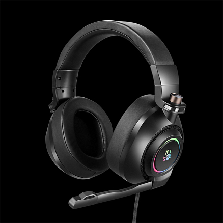Наушники A4Tech Bloody G580 7.1 полноразмерные с микрофоном игровые черные