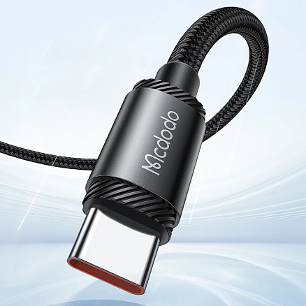 Кабель Type-C - Type-C для зарядки 2 м 5А 240W плетеный McDodo CA-3681 (быстрая зарядка PD 3.1) черный