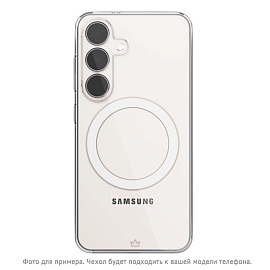 Чехол для Samsung Galaxy S25 Ultra силиконовый VLP Puro MagSafe прозрачный