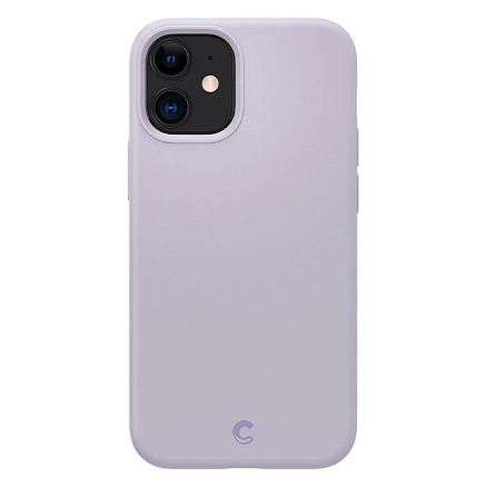 Чехол для iPhone 12 Mini силиконовый Spigen Cyrill Silicone сиреневый