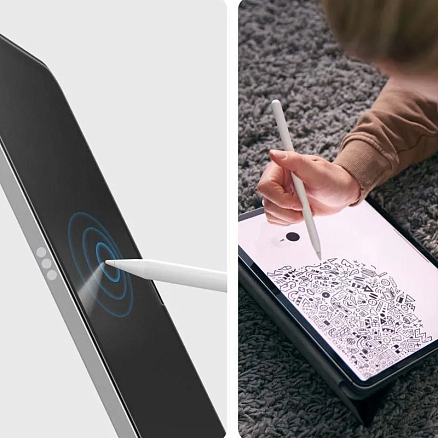 Пленка защитная для iPad 10.9 2022 на экран Spigen Paper Touch матовая