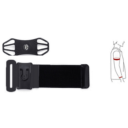 Чехол универсальный для телефона до 6 дюймов спортивный на запястье Hurtel Uni черный