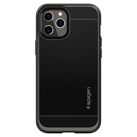 Чехол для iPhone 12 Pro Max гибридный Spigen Neo Hybrid черно-серый