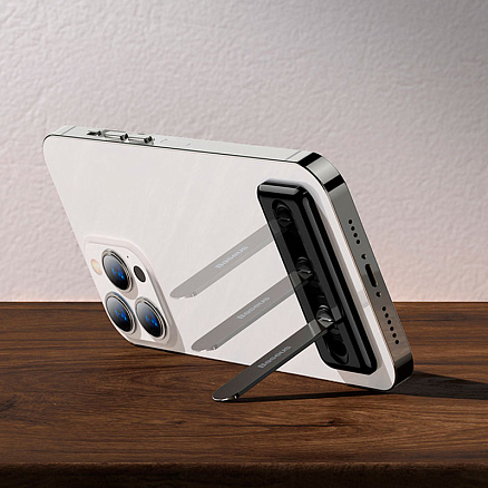 Подставка для телефона складная портативная Baseus Foldable Bracket черная