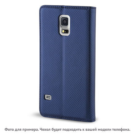 Чехол для Alcatel One Touch Pixi 4 (5) 5010D кожаный - книжка GreenGo Smart Magnet темно-синий