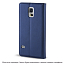 Чехол для Alcatel One Touch Pixi 4 (5) 5010D кожаный - книжка GreenGo Smart Magnet темно-синий