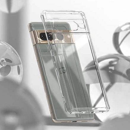 Чехол для Google Pixel 7 Pro гибридный Ringke Fusion прозрачный