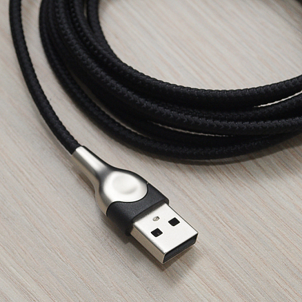 Кабель USB - Type-C для зарядки 2 м 2А с угловым Type-C Baseus MVP черный