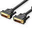 Кабель DVI-D - DVI-D (папа - папа) длина 1,5 м Ugreen DV101 черный