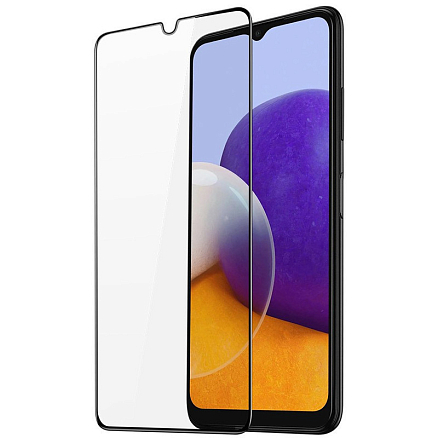 Защитное стекло для Samsung Galaxy A22 на весь экран противоударное Dux Ducis 9D черное