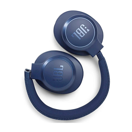 Наушники беспроводные Bluetooth JBL Live 660NC полноразмерные с микрофоном и активным шумоподавлением синие