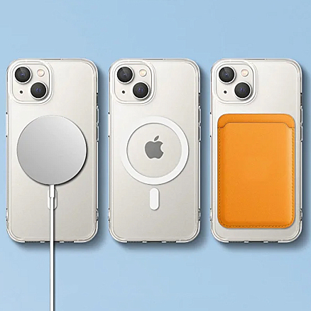 Чехол для iPhone 14 Plus гибридный Ringke Fusion Magnetic MagSafe прозрачный матовый