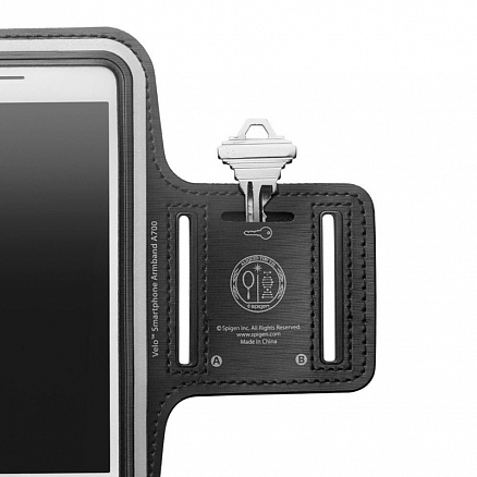 Чехол универсальный для телефона до 6,9 дюйма спортивный наручный Spigen SGP Sport Armband черный