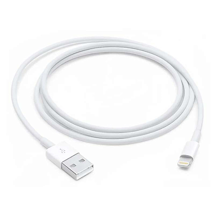 Кабель USB-Lightning для зарядки iPhone 1 м оригинальный Apple MXLY2ZM/A белый
