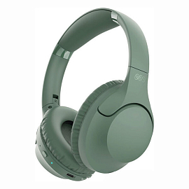 Наушники беспроводные QCY H2 полноразмерные с микрофоном зеленые