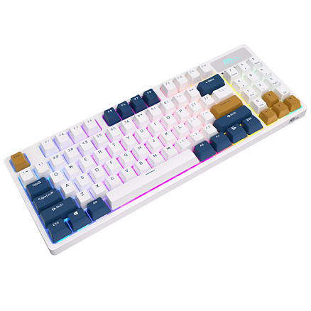 Клавиатура беспроводная Bluetooth Royal Kludge RK89 RK Lemon механическая с подсветкой игровая белая