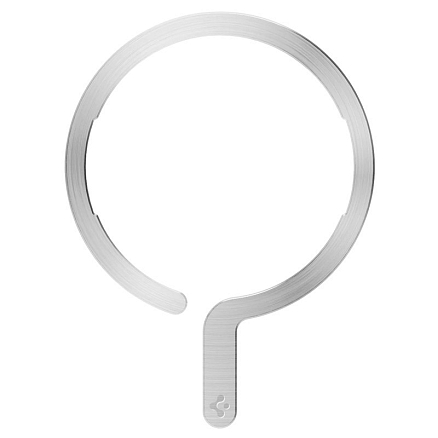 Наклейка на телефон для магнитного держателя MagSafe Spigen OneTap серебристая