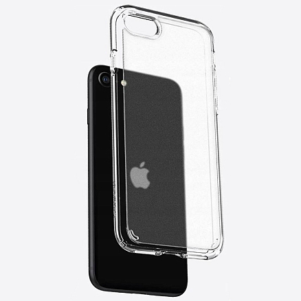 Чехол для iPhone 7, 8, SE 2020, SE 2022 гибридный Spigen SGP Ultra Hybrid 2 прозрачный матовый